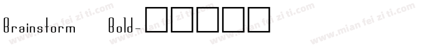 Brainstorm Bold字体转换